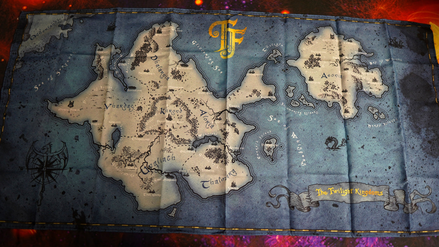 Twilight Kingdoms Winter Edition Textile Map